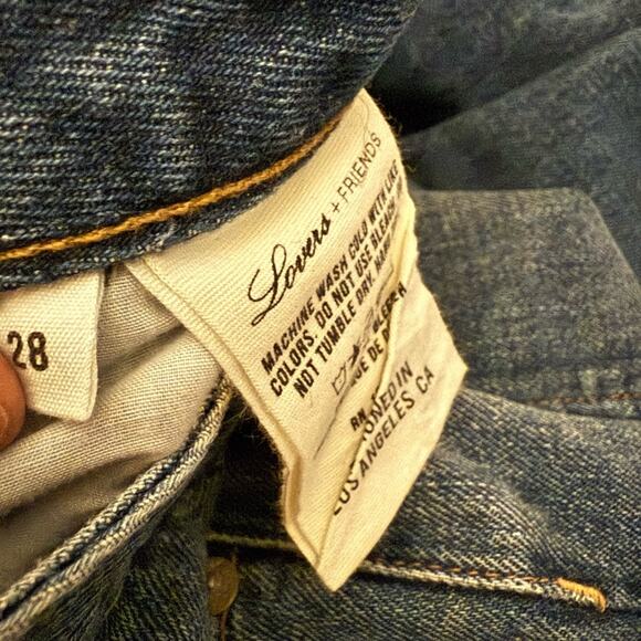 Lovers + Friends x Revolve Women’s Sz 28 Carter Straight Leg Jeans in Ashbrook - Picture 7 of 9